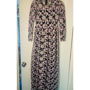 Embroidered maxi dress